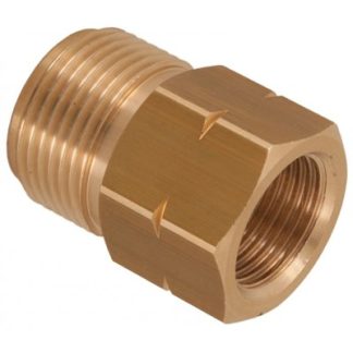 3/8F by M22 x 1.5M brass coupling