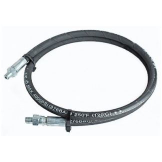 Hose from handle to hood on surface
